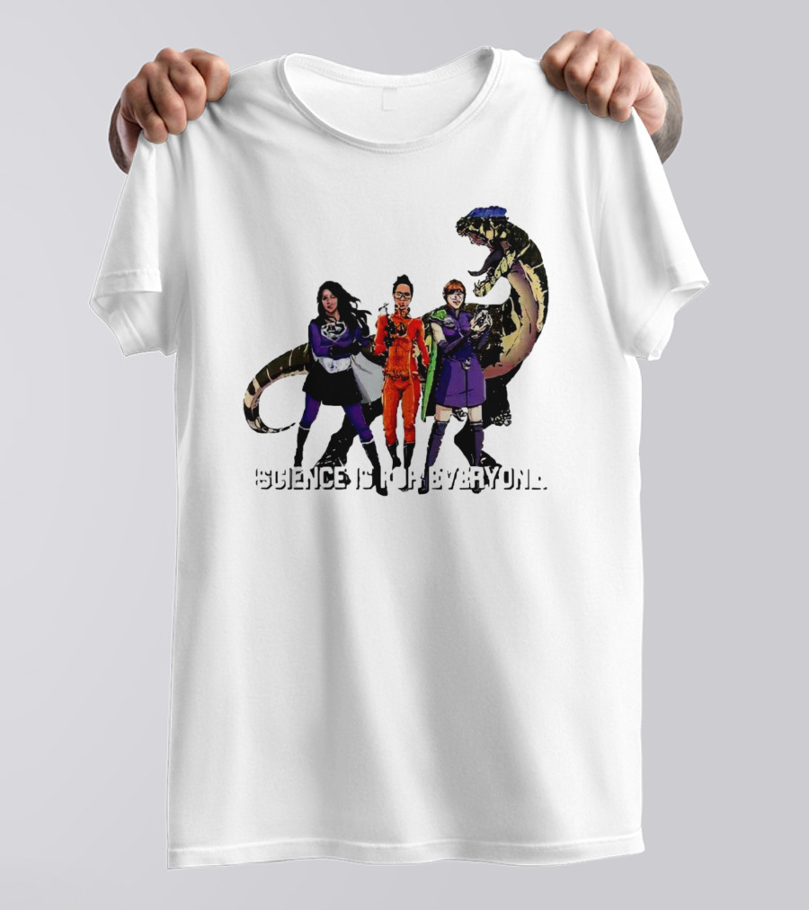 Science Is For Everyone With Diverse Female Scientists And Dinosaur T-Shirt