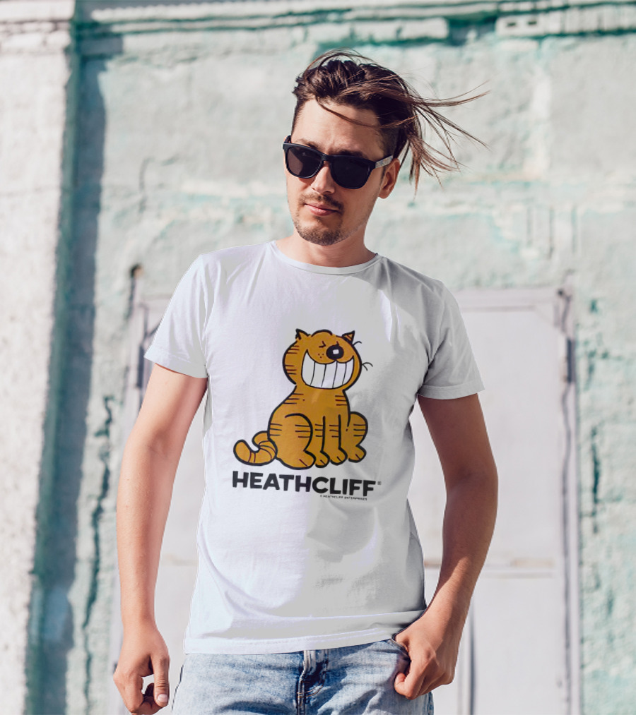 Heathcliff Cartoon Character Grinning T-Shirt