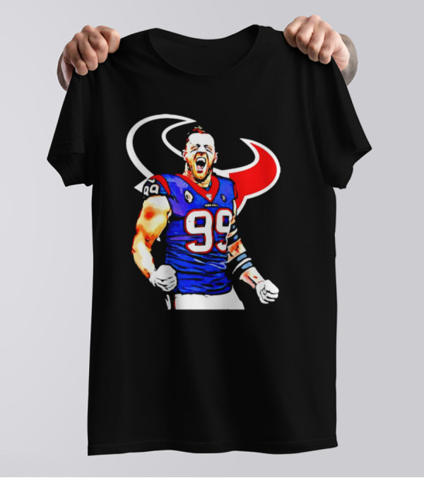 Justin James Watt Houston Texans 99 Jersey T-Shirt