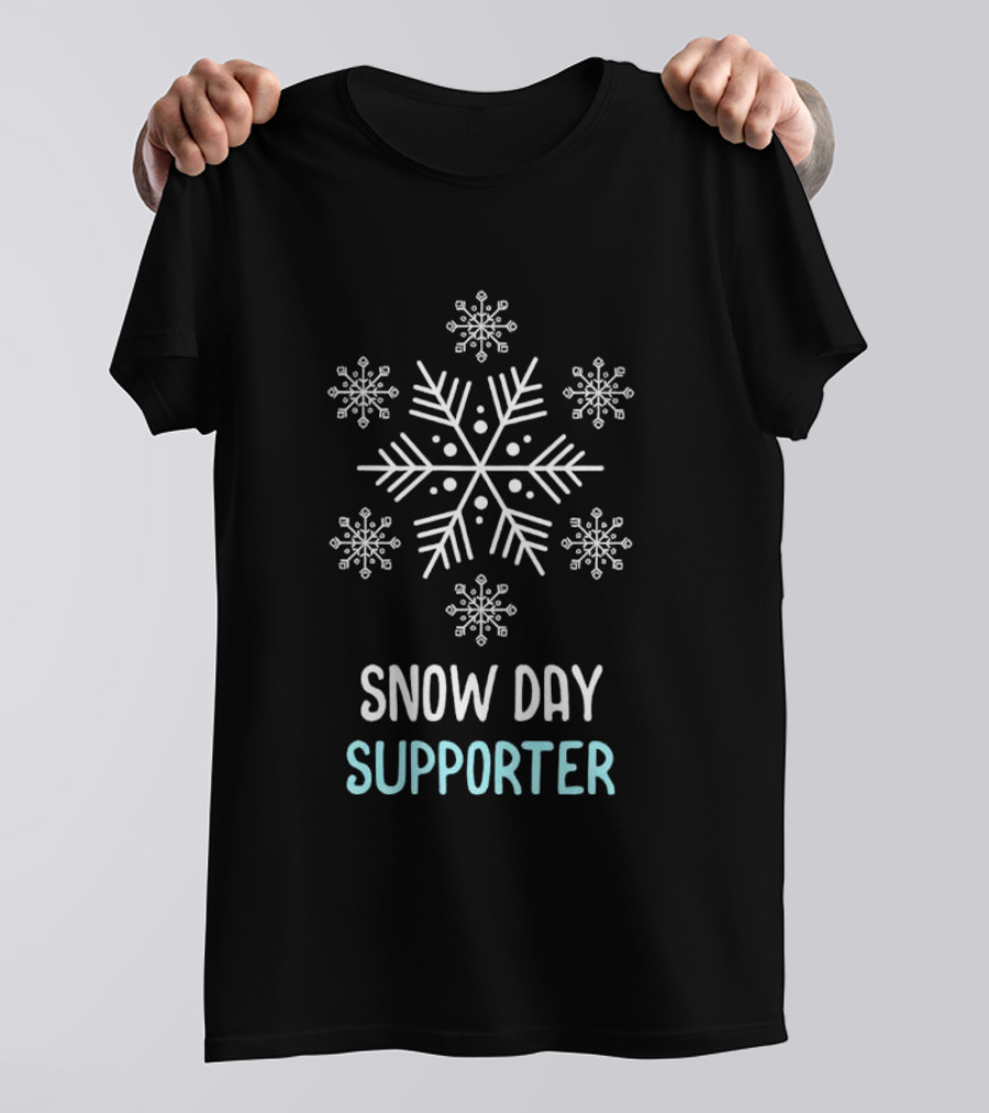 Snowflake Snow Day Supporter Christmas T-Shirt