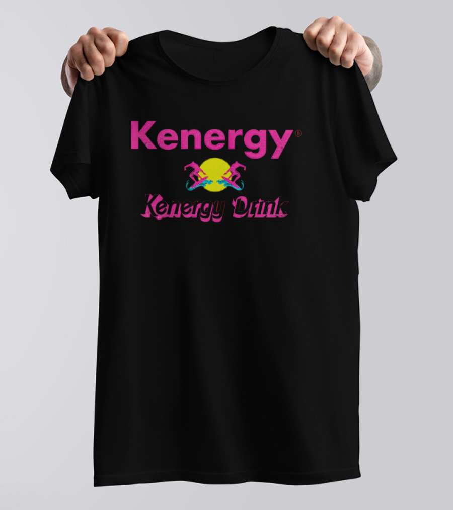 Kenergy Barbie Kenergy Drink Neon Rollerblades Pink Yellow T-Shirt