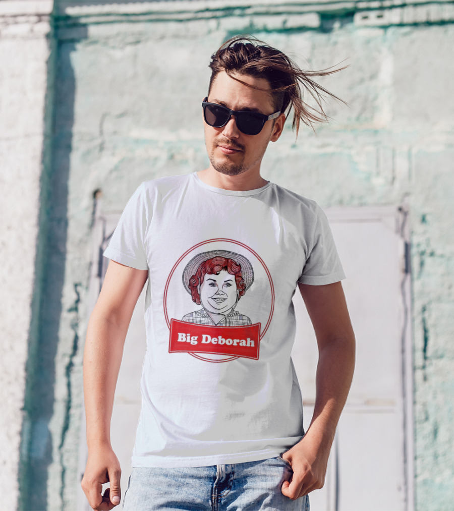 Big Deborah Vintage Cartoon Character In Red Circle T-Shirt