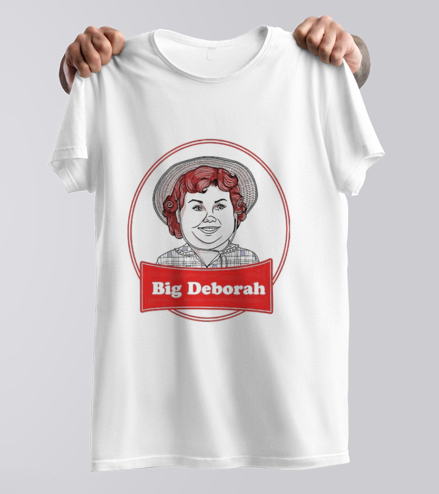 Big Deborah Vintage Cartoon Character In Red Circle T-Shirt