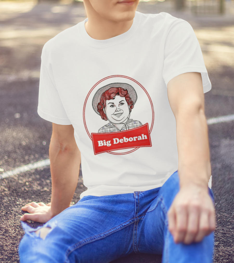 Big Deborah Vintage Cartoon Character In Red Circle T-Shirt