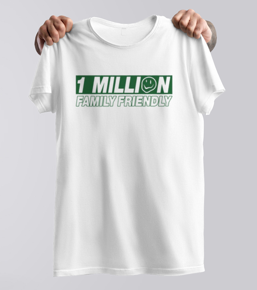 1 Million Family Friendly Smiley Face T-Shirt