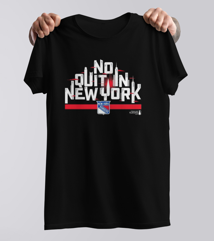 No Quit In New York Rangers NHL Playoffs T-Shirt