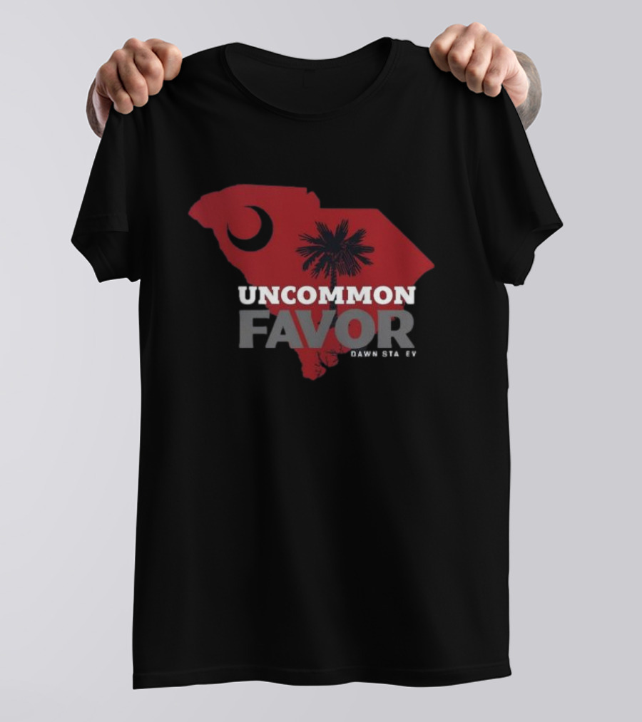 Uncommon Favor South Carolina Map Dawn Staley T-Shirt