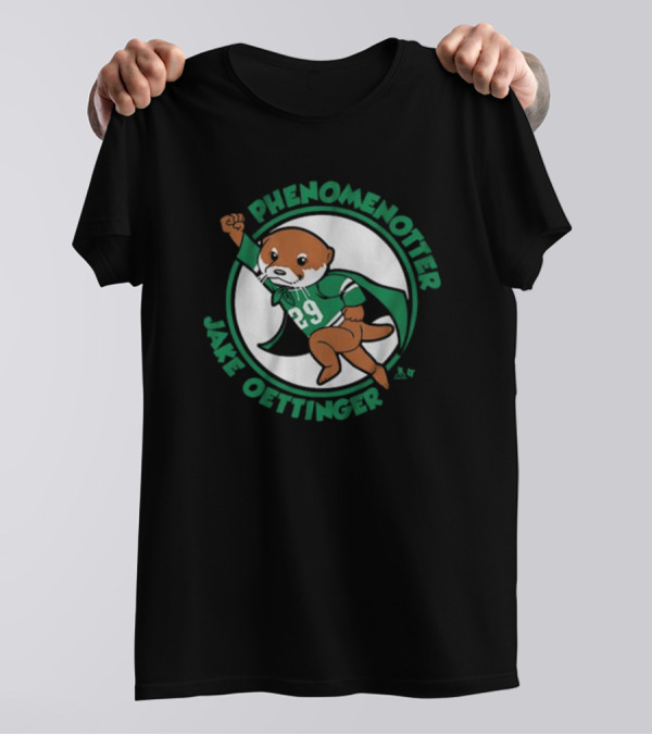 Phenomenotter Jake Oettinger 29 Green Superhero Otter T-Shirt