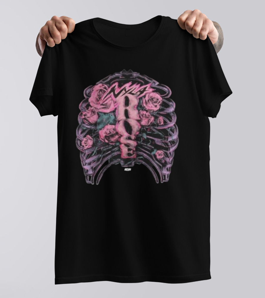 Nyla Rose Ribcage Roses Vibes T-Shirt