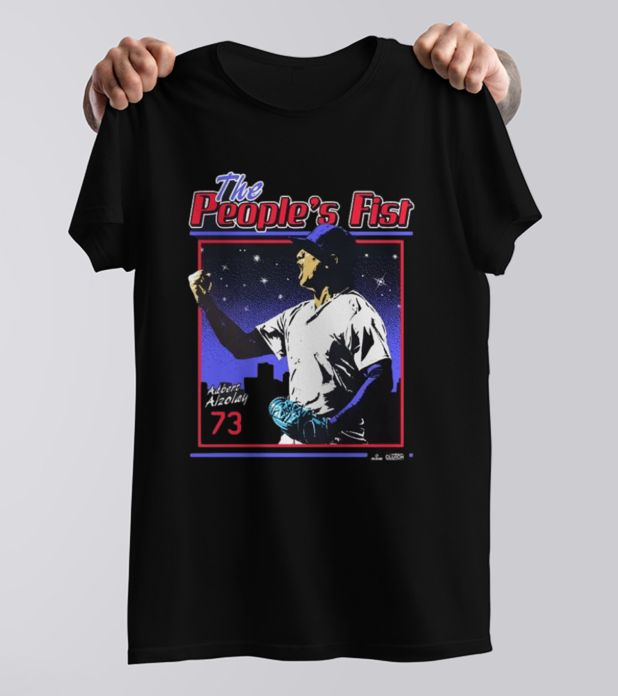 The People's Fist Adbert Alzolay 73 Baseball Hero T-Shirt