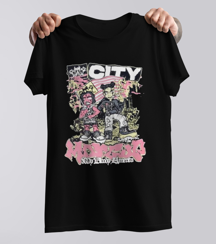 City Morgue My Bloody America Iconic Urban Graphics T-Shirt