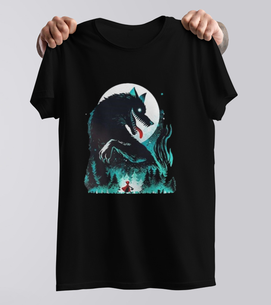 The Wolf Tale Moonlit Forest Encounter T-Shirt