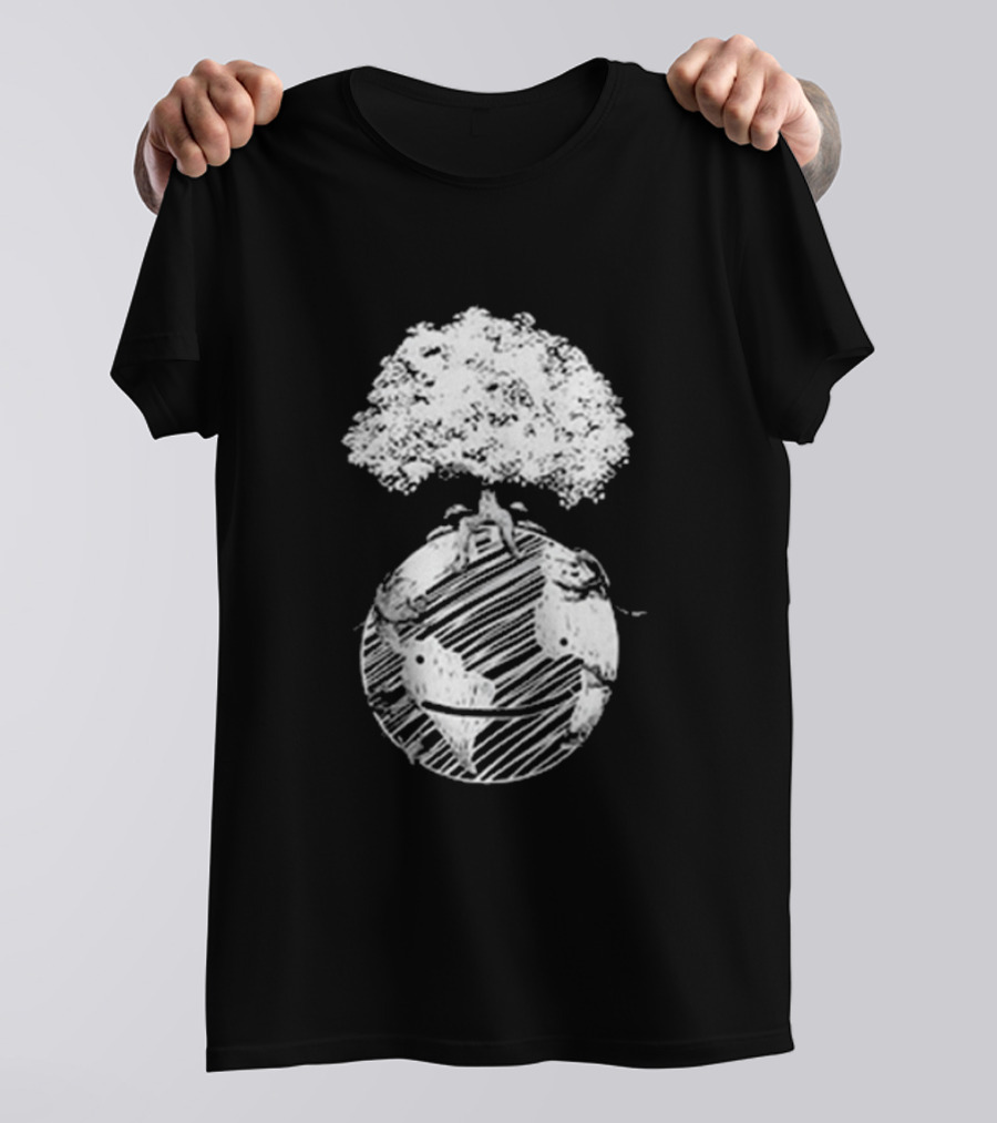 Dream Organic Earth Day Tree Planet T-Shirt