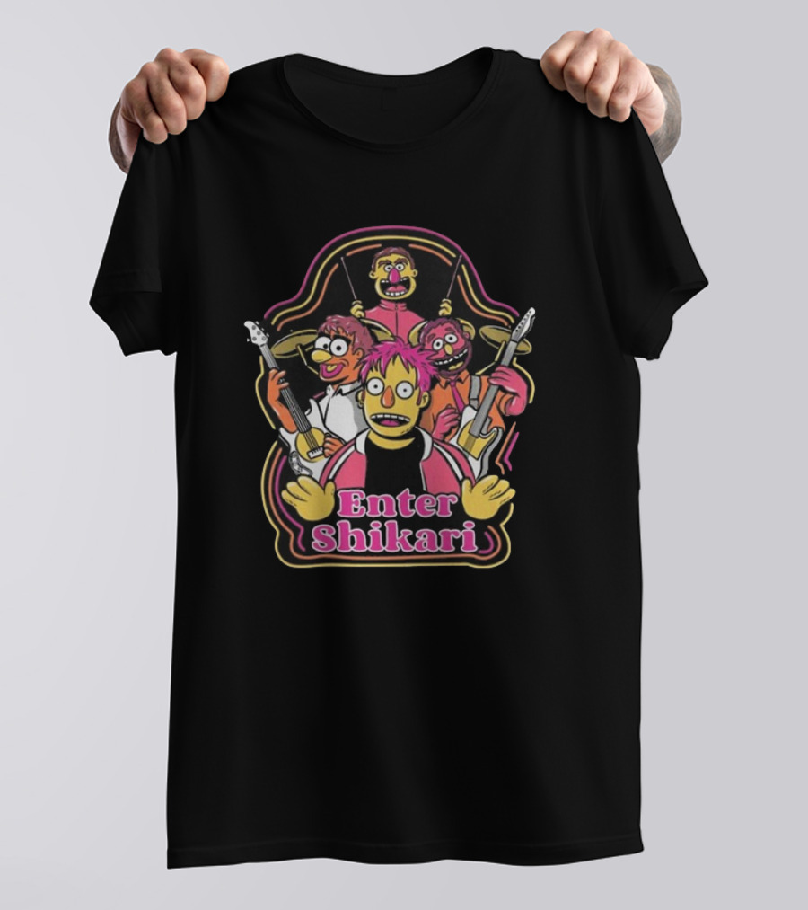 Enter Shikari Band Cartoon T-Shirt