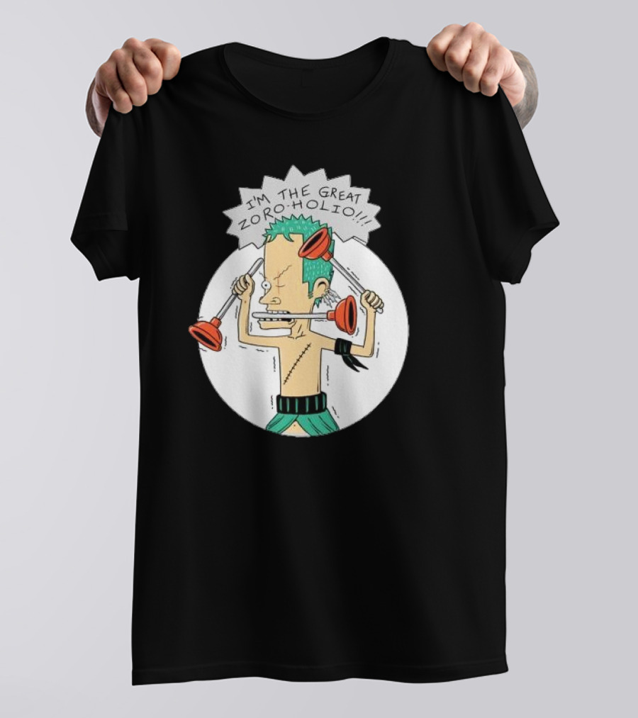 I'm The Great Zoroholio Plunger Warrior Parody Crossover T-Shirt