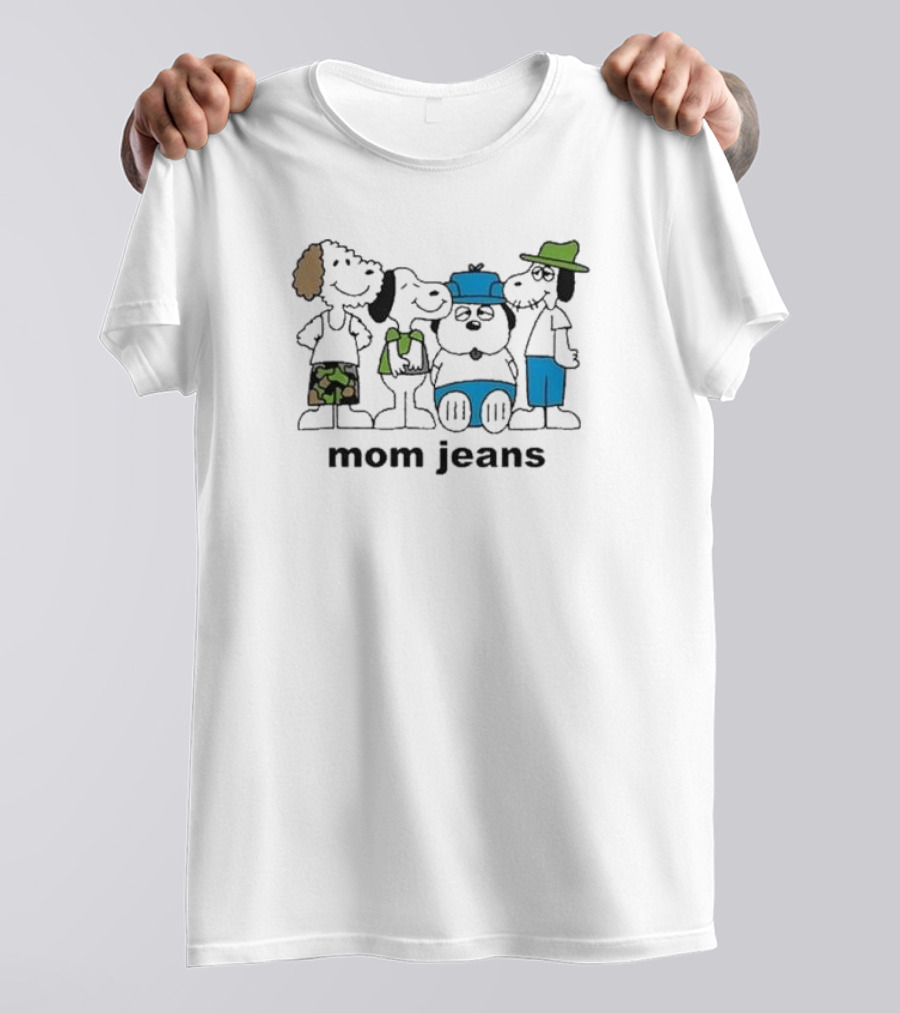Mom Jeans Original Iwantmyhoney Mj Snoopy Dogs T-Shirt