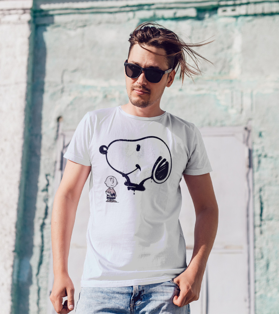 Snoopy And Charlie Brown Graffiti Iconic Character T-Shirt