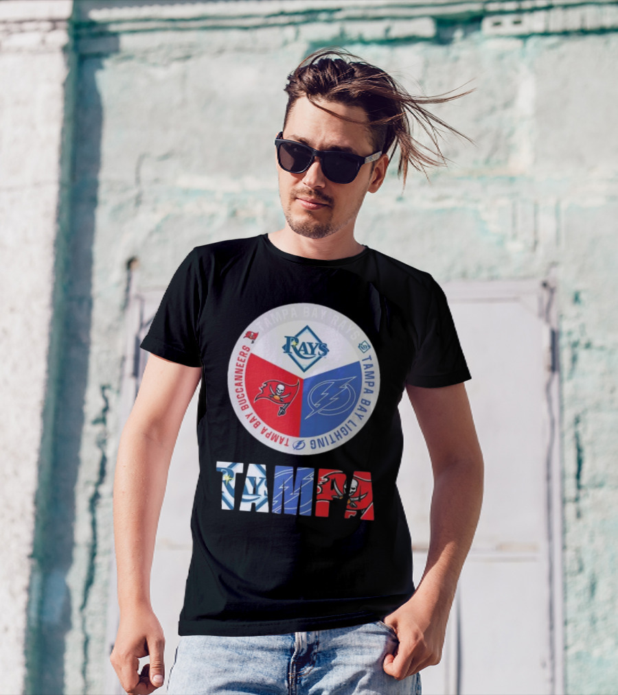 Tampa Bay Rays X Tampa Bay Lightning X Tampa Bay Buccaneers T-Shirt