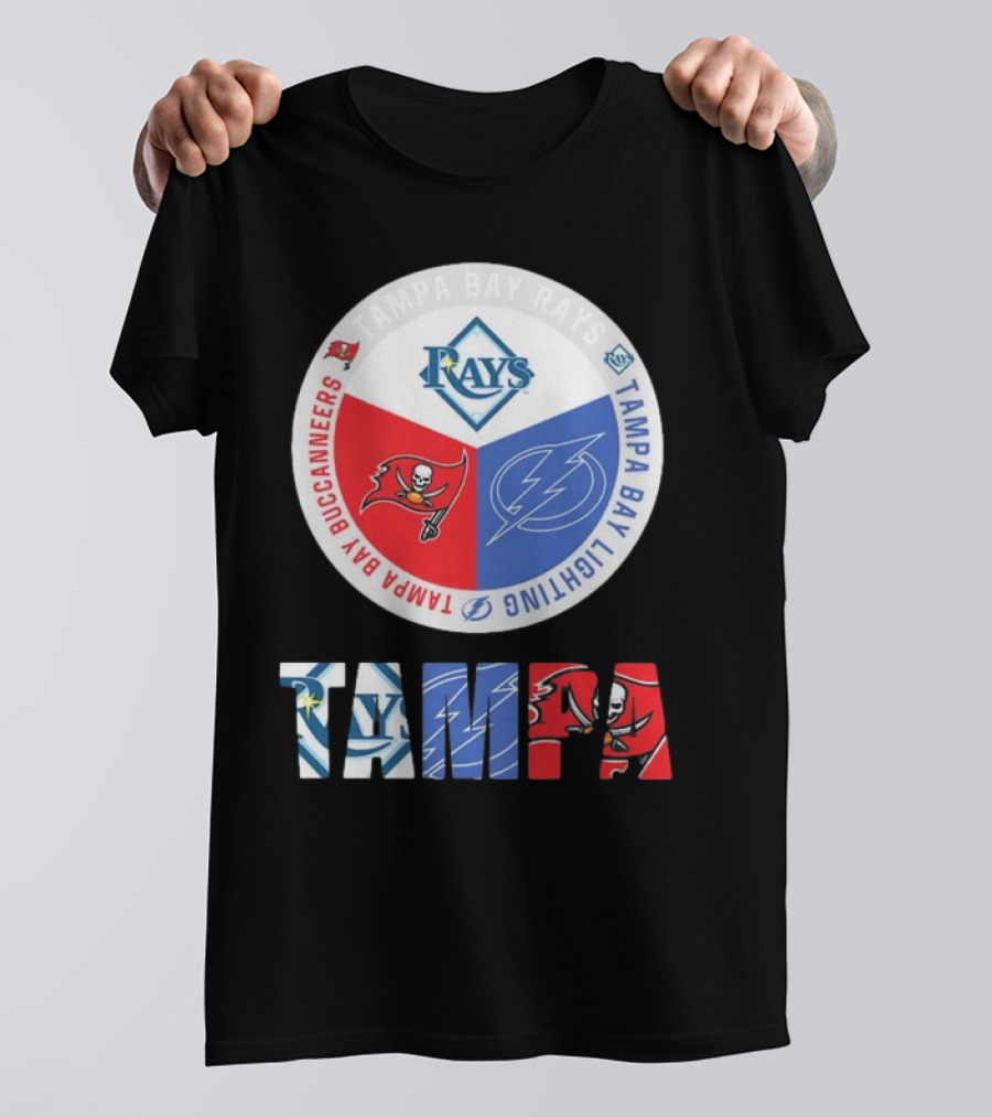 Tampa Bay Rays X Tampa Bay Lightning X Tampa Bay Buccaneers T-Shirt