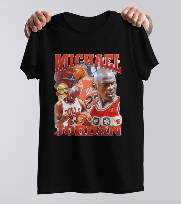 Michael Jordan Bulls 23 Vintage NBA Champion T-Shirt