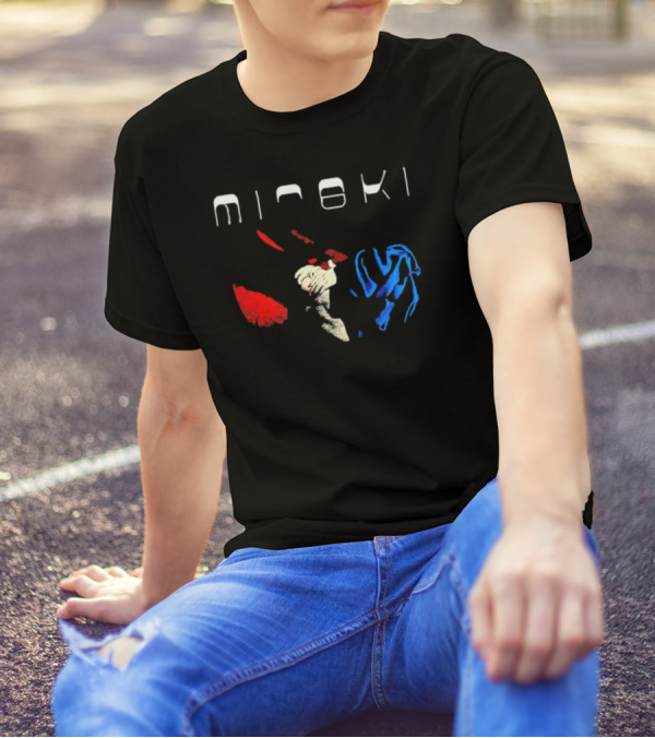 Mitski Working For The Knife Abstract Red And Blue T-Shirt