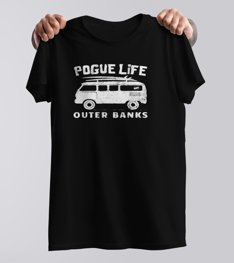Pogue Life Outer Banks Surf Van OBX Adventure T-Shirt