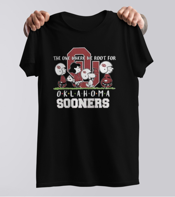 Snoopy And Woodstock Peanuts The One Where We Root For Oklahoma Sooners T-Shirt