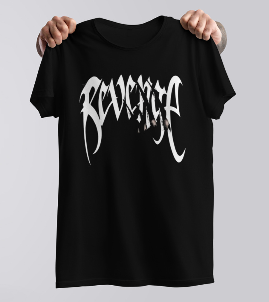 Revenge Distorted Arch Logo Gothic T-Shirt
