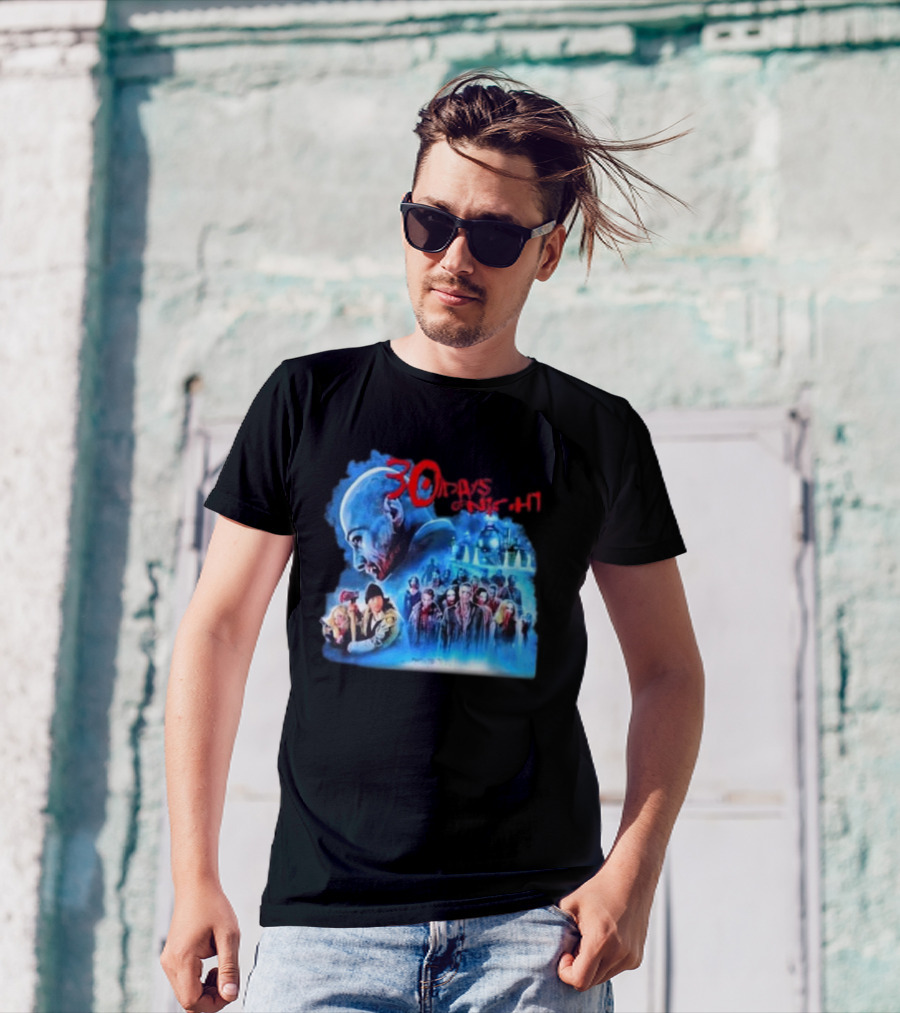 30 Days Of Night Fight Zombies Vampire Movie Scene T-Shirt