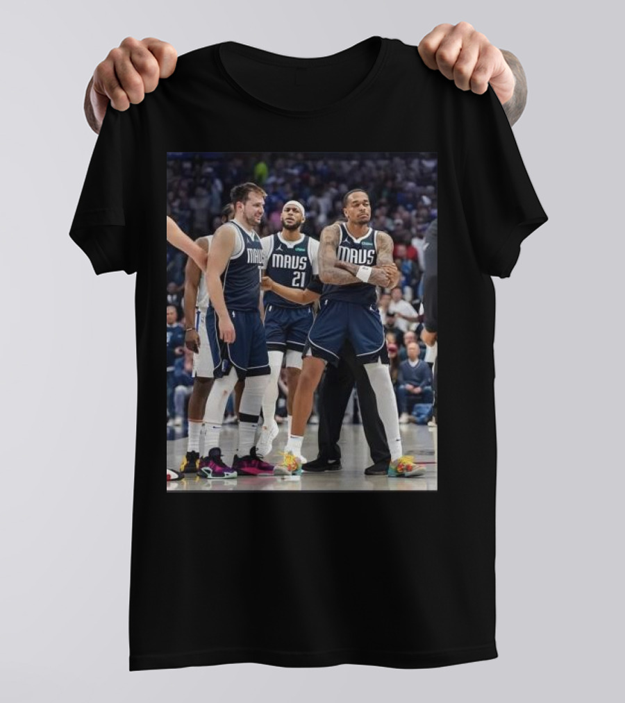 Daniel Gafford Luka Doncic PJ Washington Mavs I’m Standing On Business T-Shirt