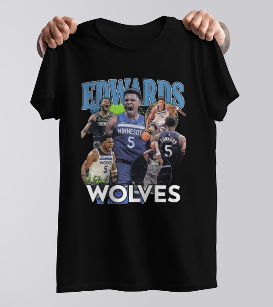 Minnesota Timberwolves Anthony Edwards Edwards Wolves 5 T-Shirt