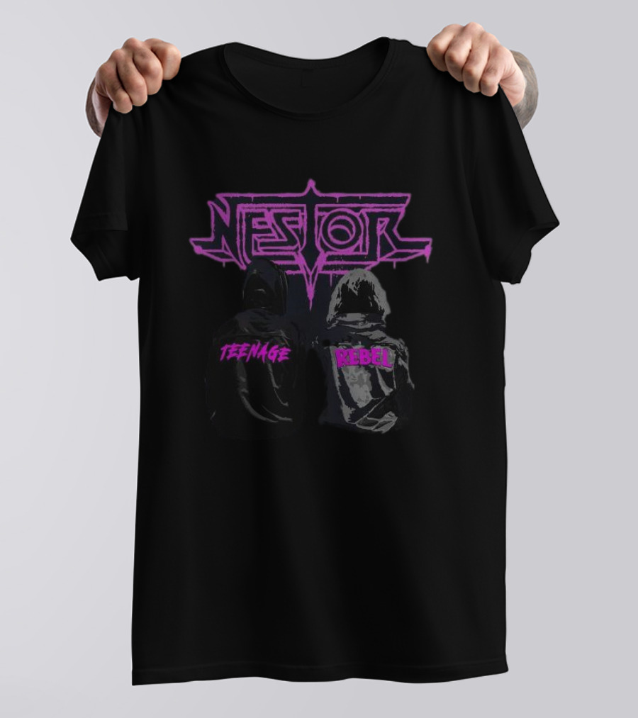 Nestor Teenage Rebel Duo In Hooded Jackets T-Shirt