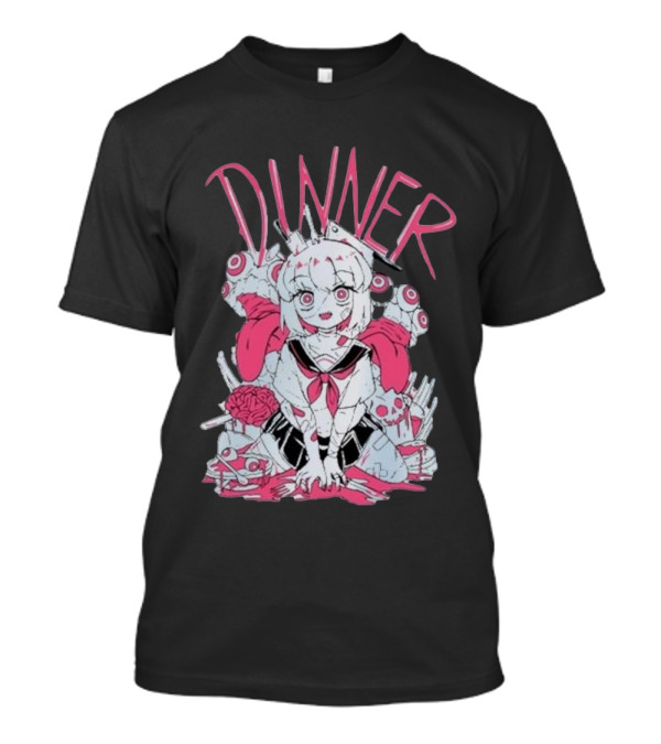 Pastel Anime Dinner With Melon Aesthetic T-Shirt