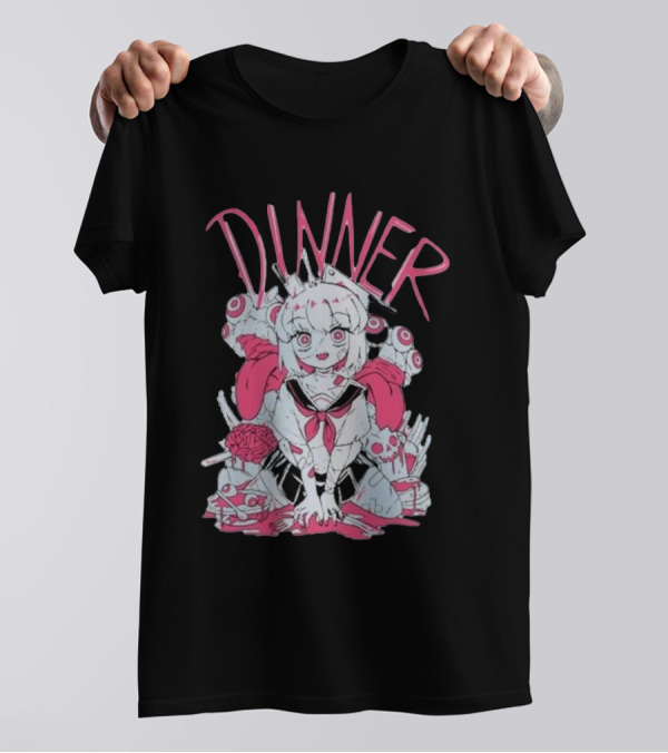 Pastel Anime Dinner With Melon Aesthetic T-Shirt