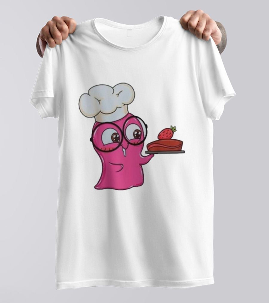 Slime Sam Chef With Cake And Strawberry T-Shirt