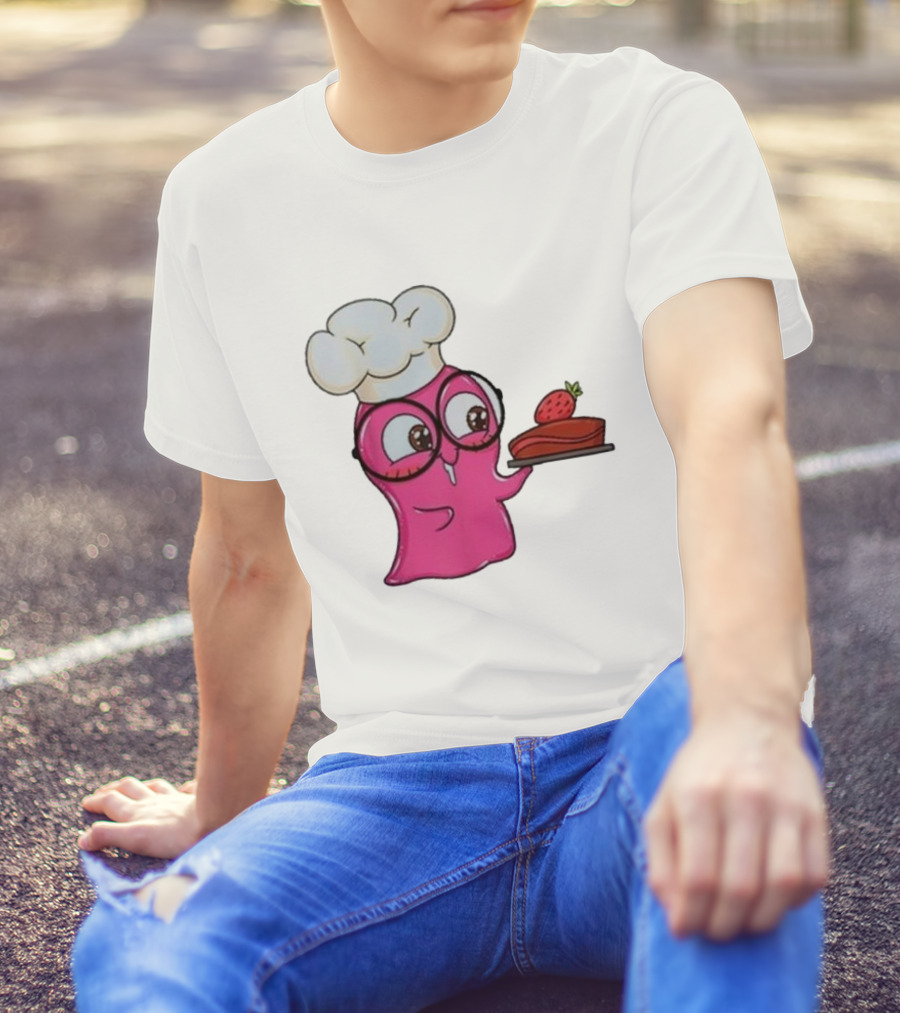 Slime Sam Chef With Cake And Strawberry T-Shirt