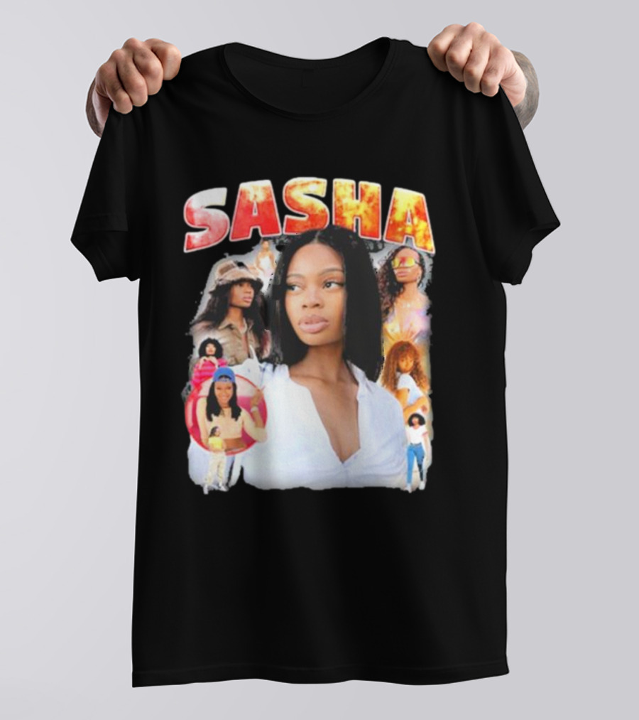Sasha Iconic Collage Featuring Diverse Fashion Styles T-Shirt