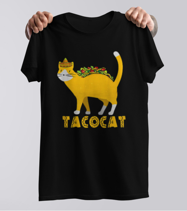 Tacocat Sombrero Taco Cat With Tacos Mexican Food Graphic 365 T-Shirt