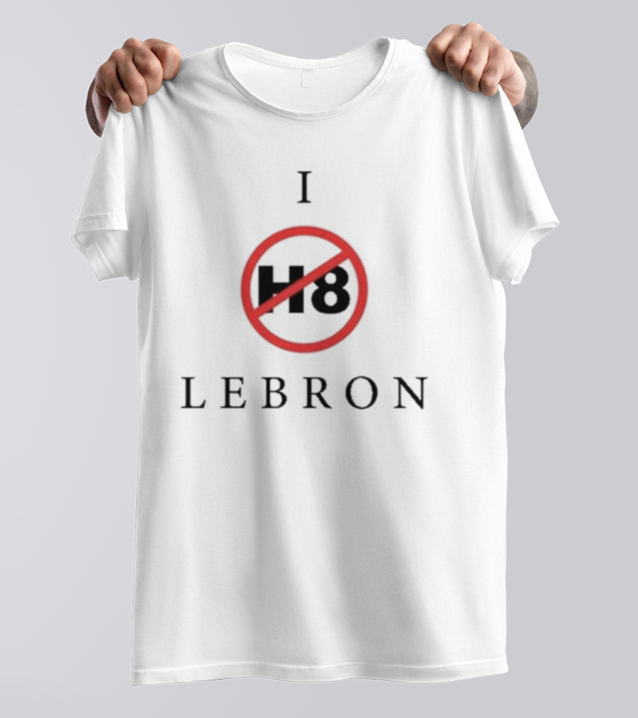 I H8 Lebron Red Circle Crossout T-Shirt