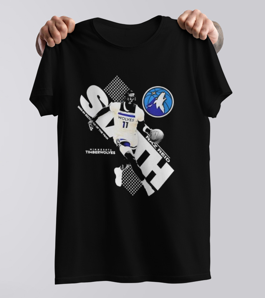 Naz Reid Sixth Man Minnesota Timberwolves Basketball Wolves T-Shirt