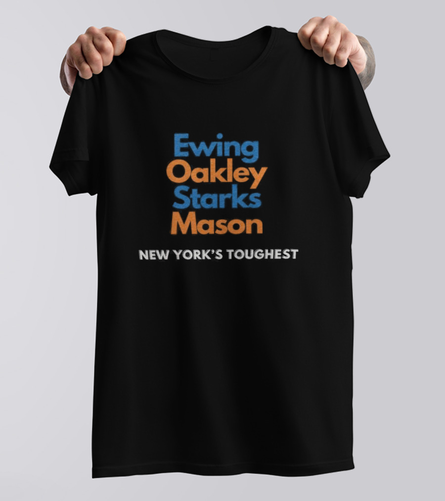 New York Knicks Ewing Oakley Starks Mason New York's Toughest T-Shirt