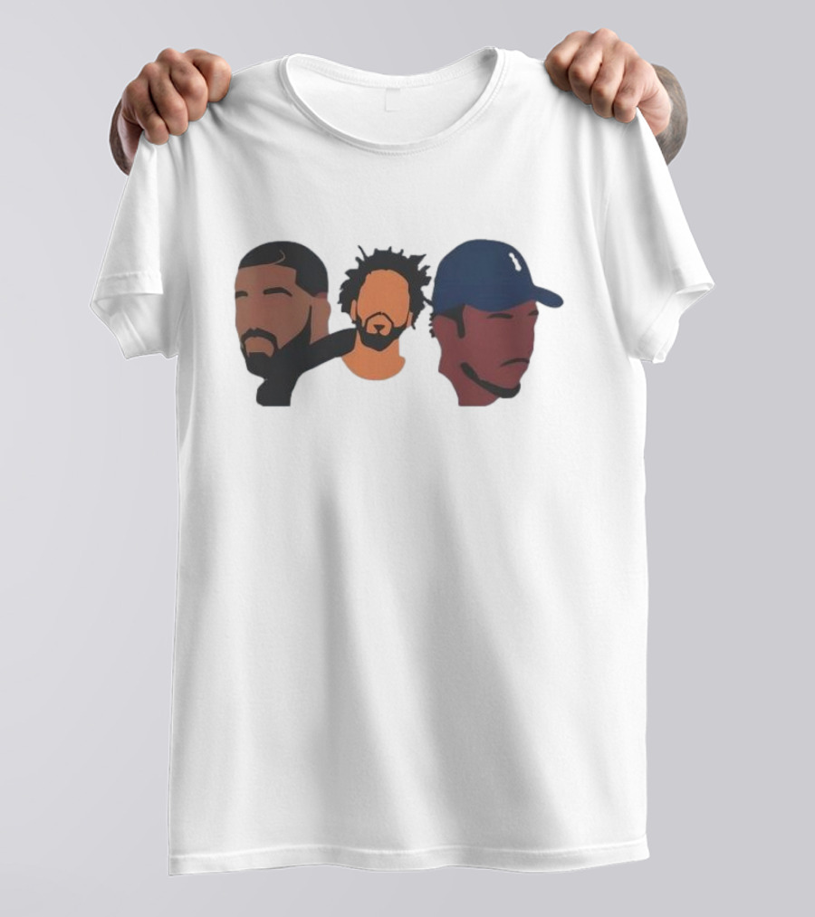 Drake J Cole Kendrick Lamar Retro Rapper Star T-Shirt