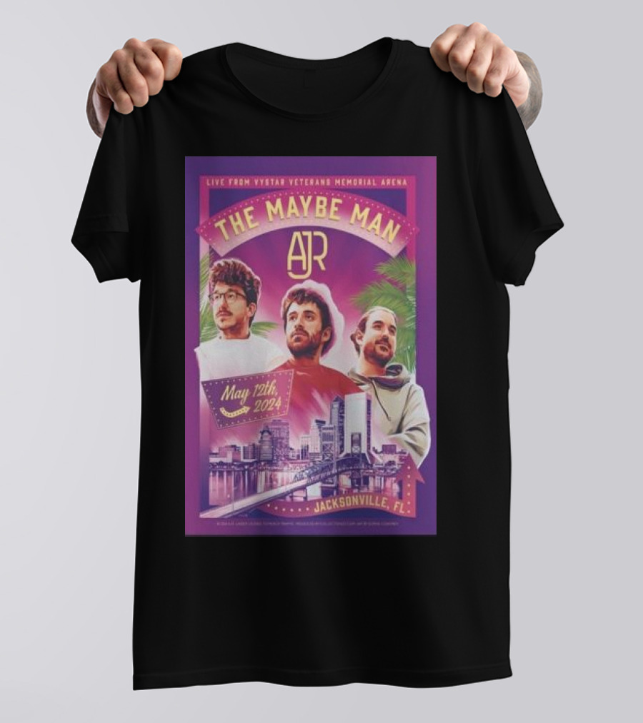 LIVE FROM VYSTAR VETERANS MEMORIAL ARENA THE MAYBE MAN AJR JACKSONVILLE FL MAY 12TH T-Shirt