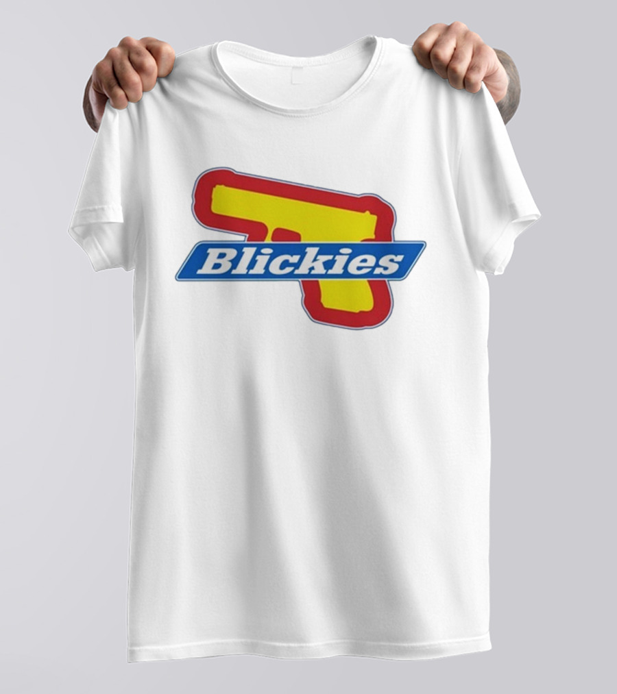 Blickies Gun Icon Logo 10Cellphones T-Shirt
