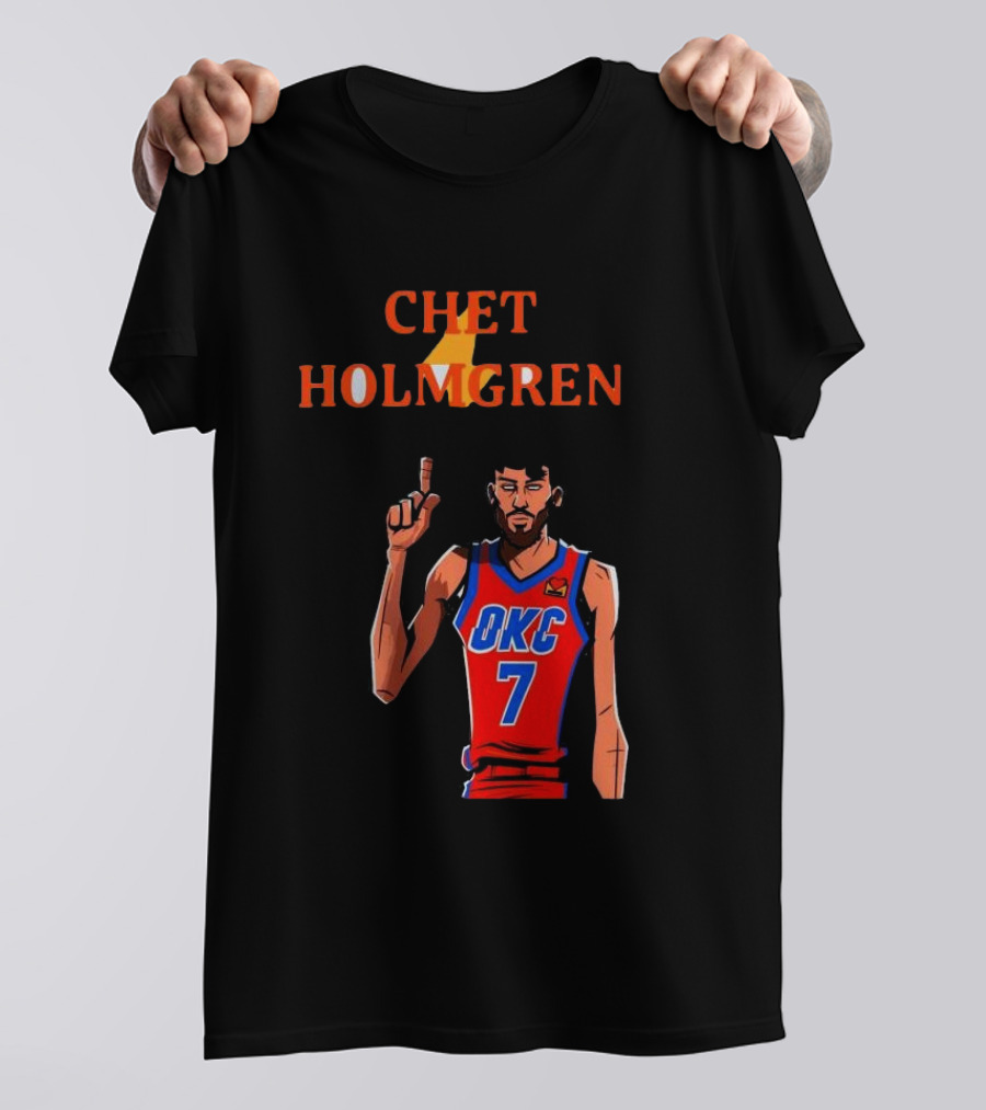 Chet Holmgren OKC Thunder Number 7 NBA Player T-Shirt