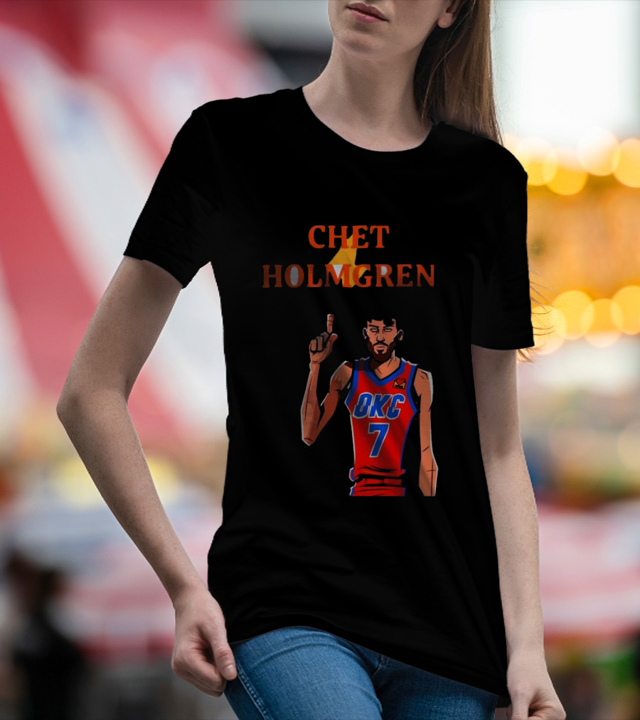 Chet Holmgren OKC Thunder Number 7 NBA Player T-Shirt