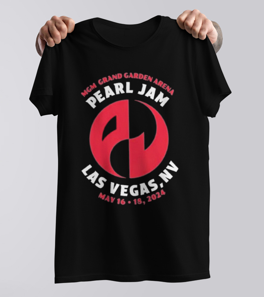 MGM Grand Garden Arena Pearl Jam Las Vegas NV May 16-18 T-Shirt
