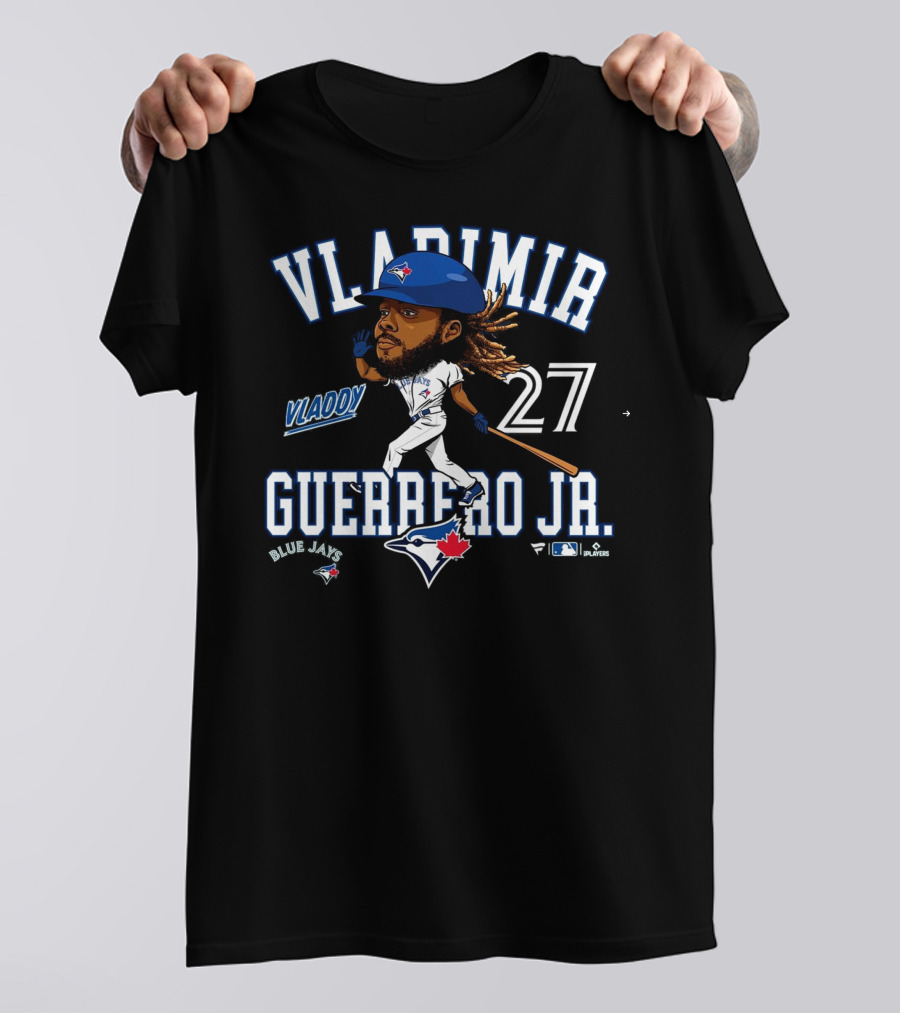 VLADIMIR GUERRERO JR. VLADDY 27 TORONTO BLUE JAYS CARICATURE BLUE JAYS T-Shirt