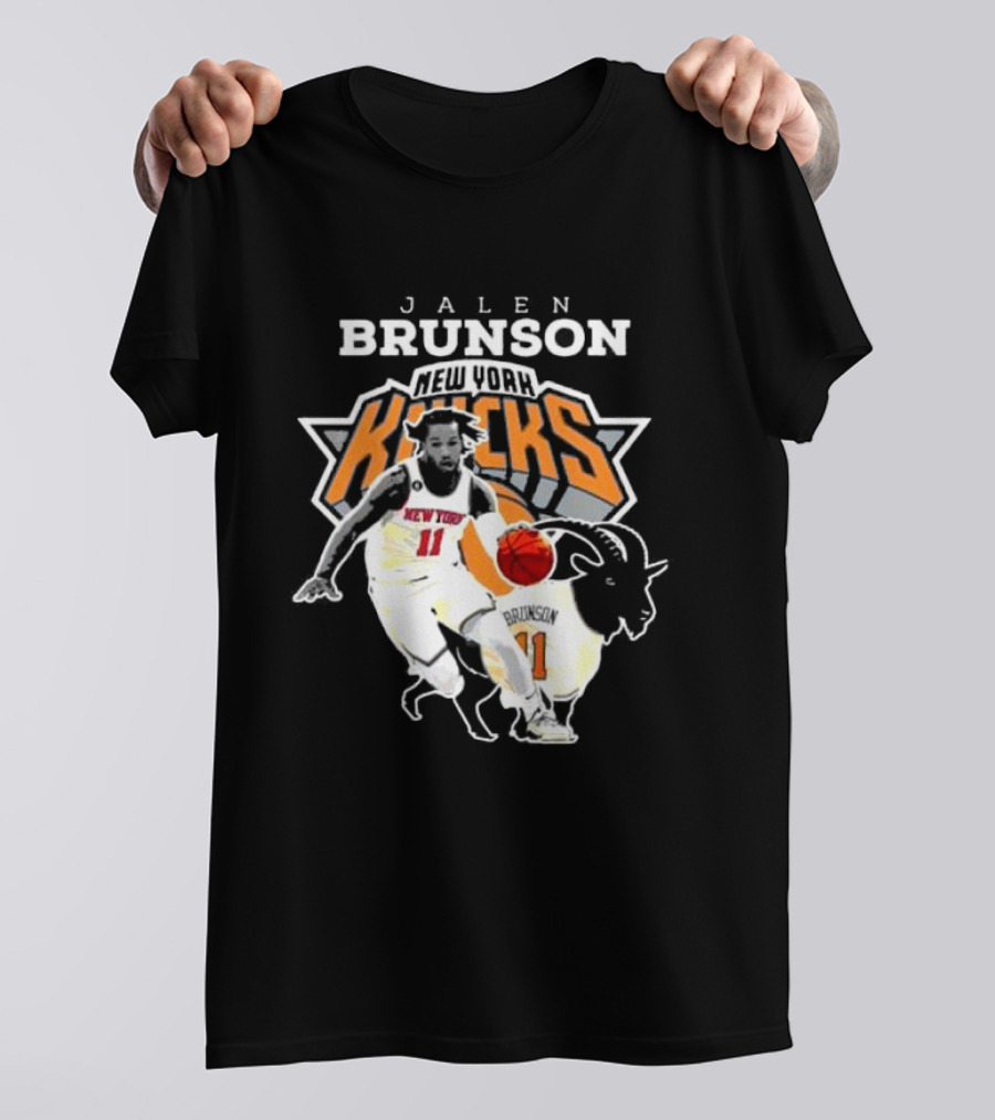 Jalen Brunson New York Knicks Goat Player T-Shirt
