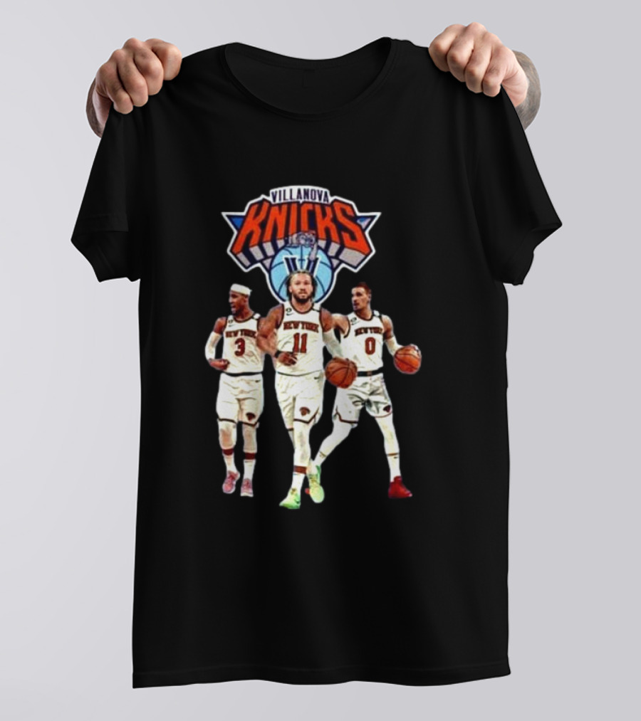 Villanova Knicks Josh Hart Jalen Brunson Donte DiVincenzo T-Shirt